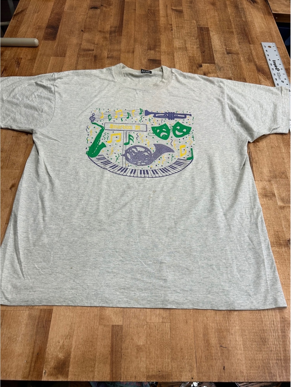 Vintage XL Music Themed T-Shirt class of 94 bourbon st New Orleans
